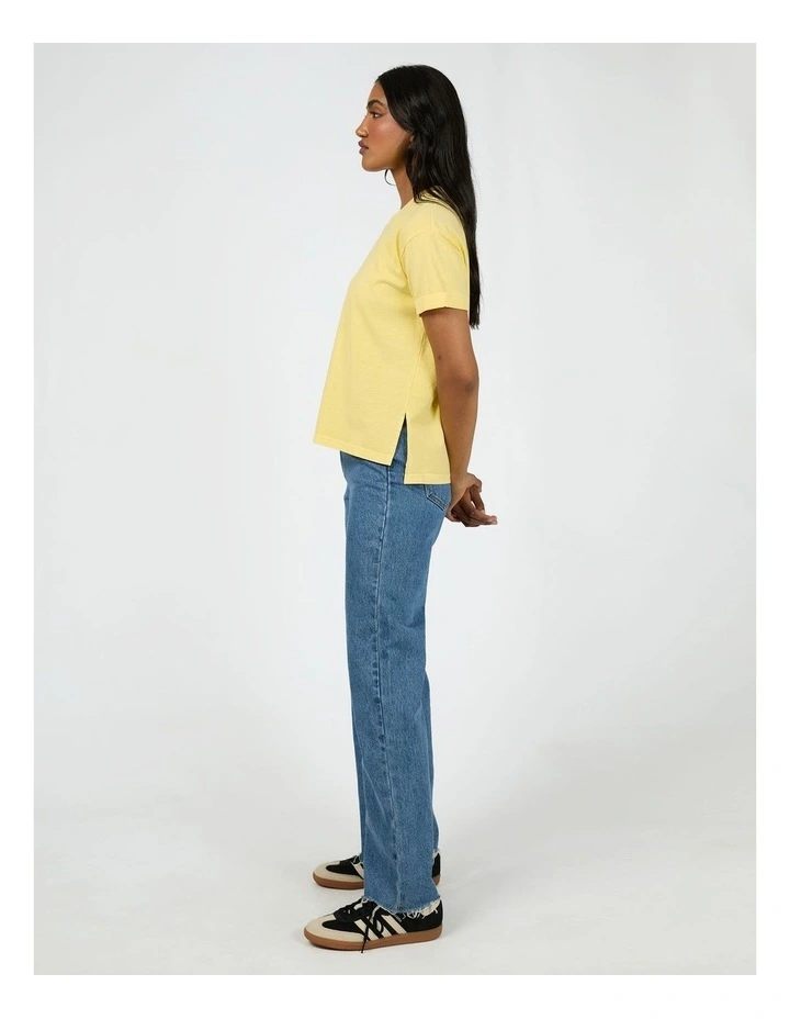 Aae Washed Tee in Lemon image 6