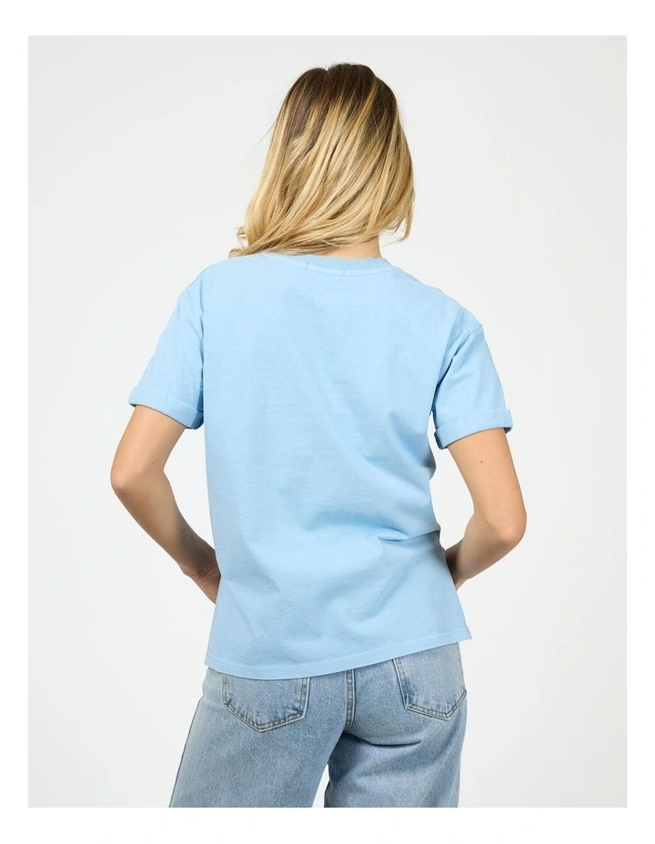 Aae Washed Tee in Blue image 2
