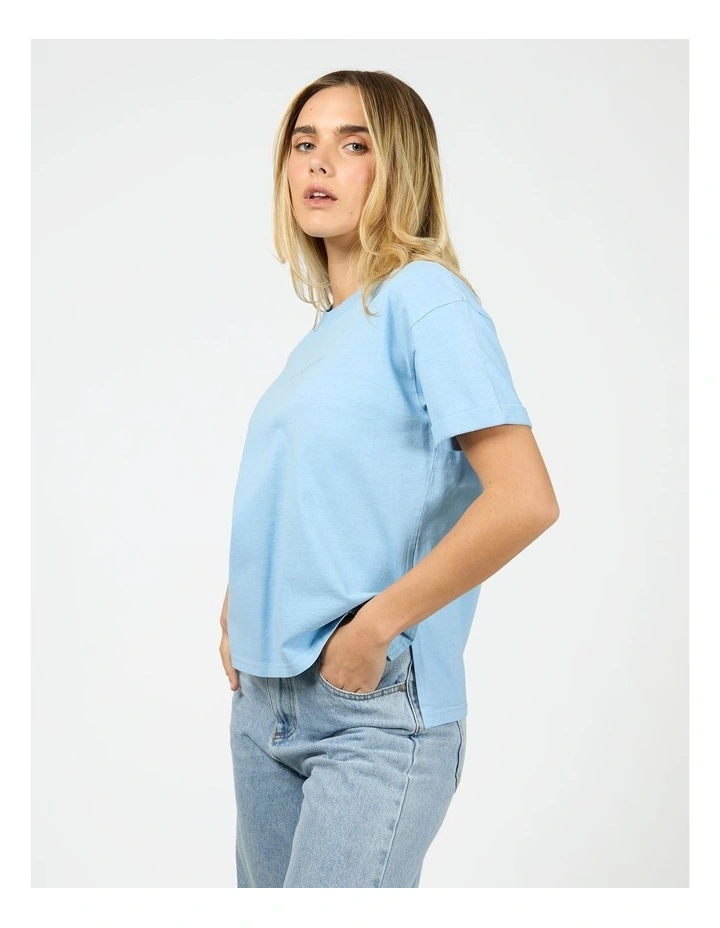 Aae Washed Tee in Blue image 3