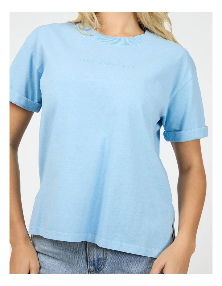 Aae Washed Tee in Blue image 4