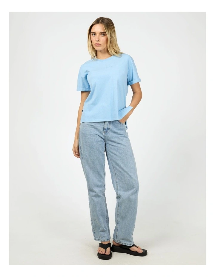 Aae Washed Tee in Blue image 5