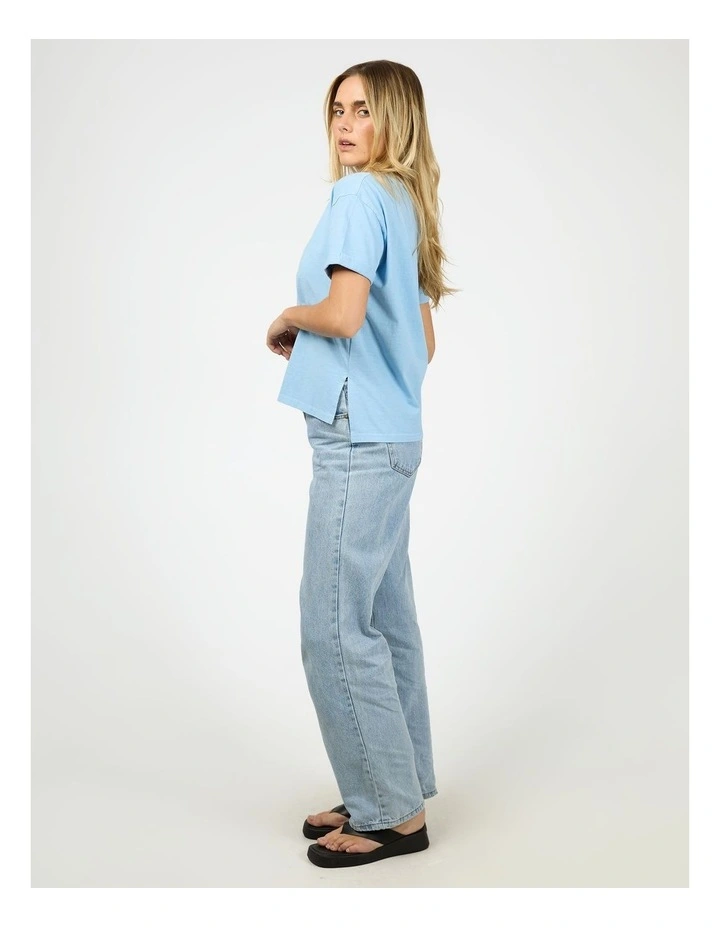 Aae Washed Tee in Blue image 6