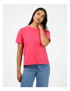 Aae Washed Tee in Pink