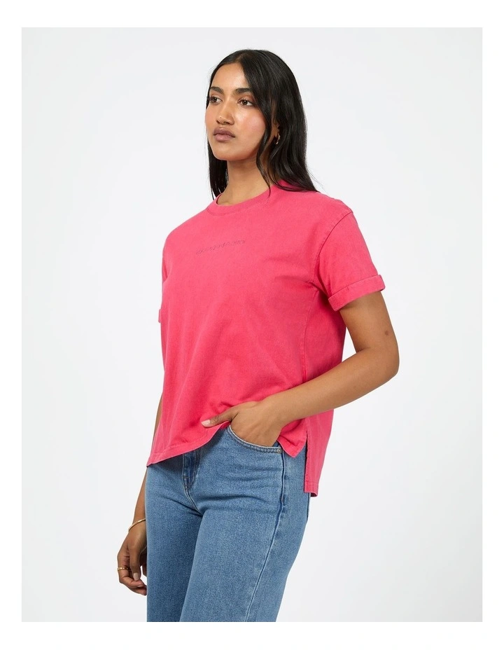 Aae Washed Tee in Pink image 3