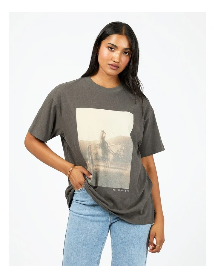 Yellowstone Relaxed Tee in Grey image 1