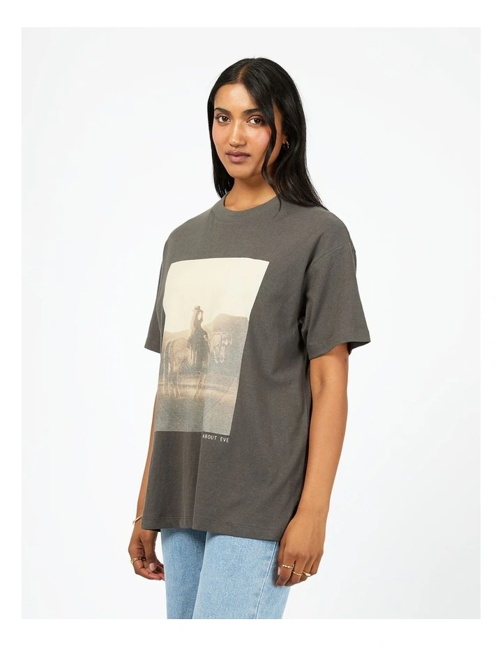 Yellowstone Relaxed Tee in Grey image 4