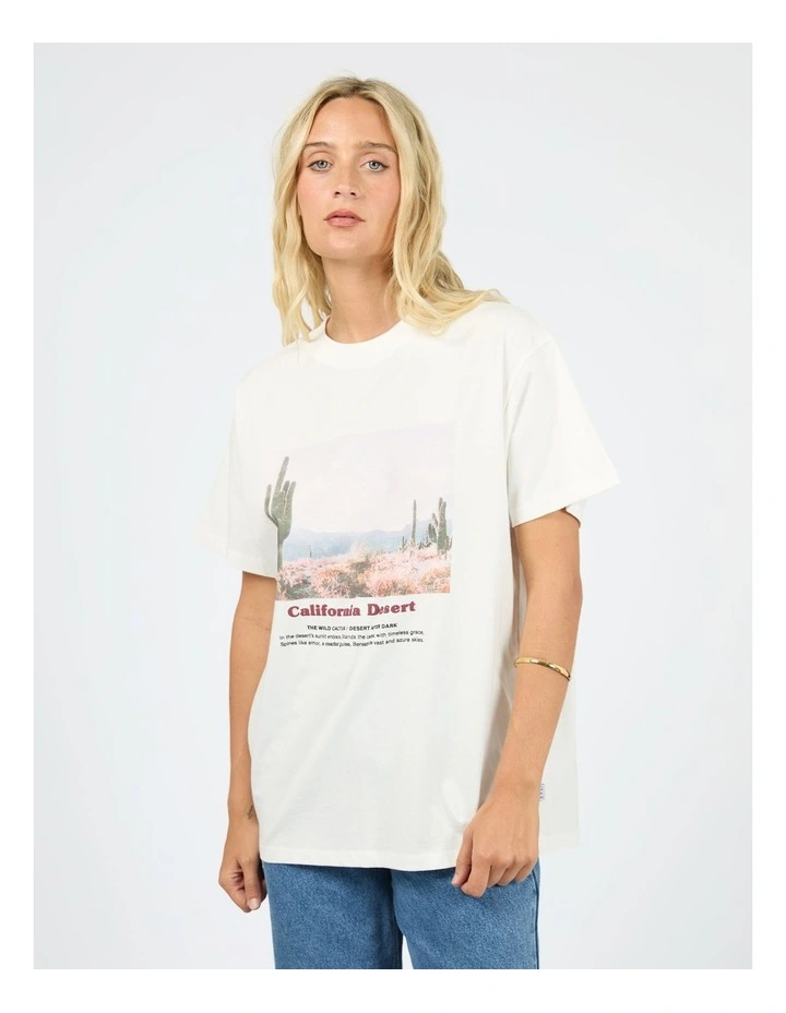 Liberty Road Relaxed Tee in White image 4
