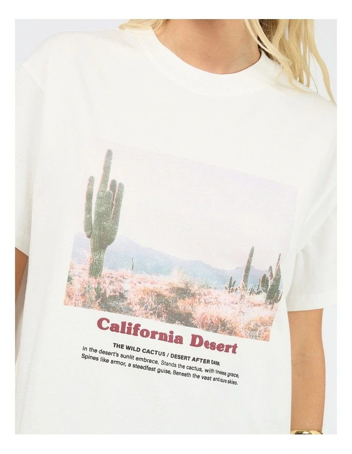 Liberty Road Relaxed Tee in White image 5