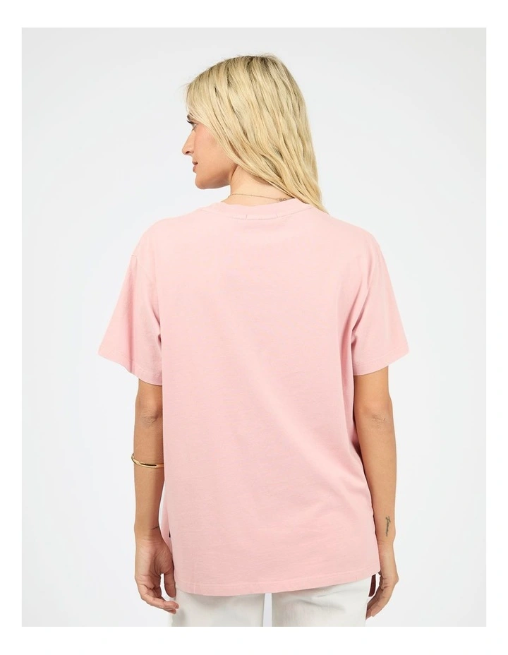 Wild Cherry Relaxed Tee in Pink image 3