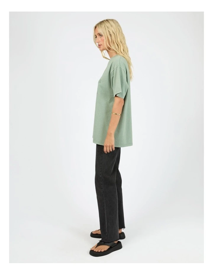 Giddy Up Relaxed Tee in Green image 6