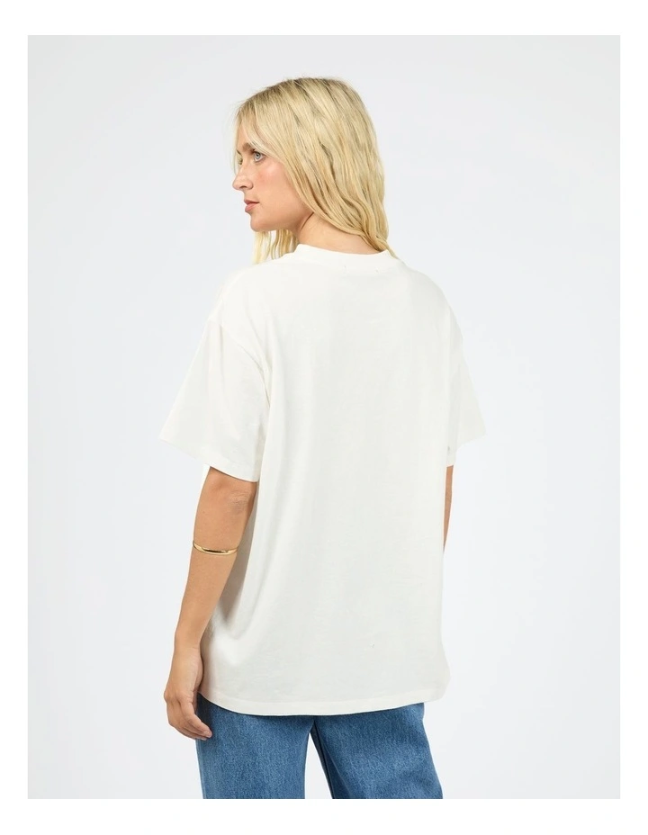 Citrus Relaxed Tee in White image 2