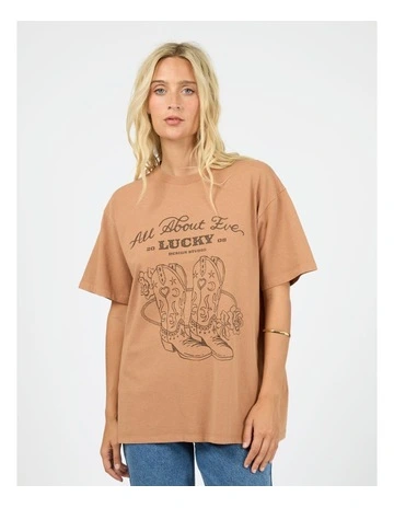 Rodeo Relaxed Tee in Brown