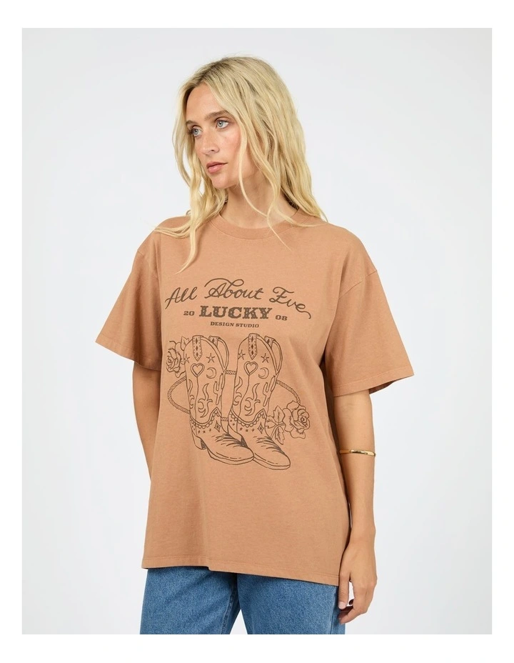 Rodeo Relaxed Tee in Brown image 3