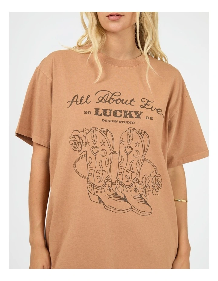 Rodeo Relaxed Tee in Brown image 4