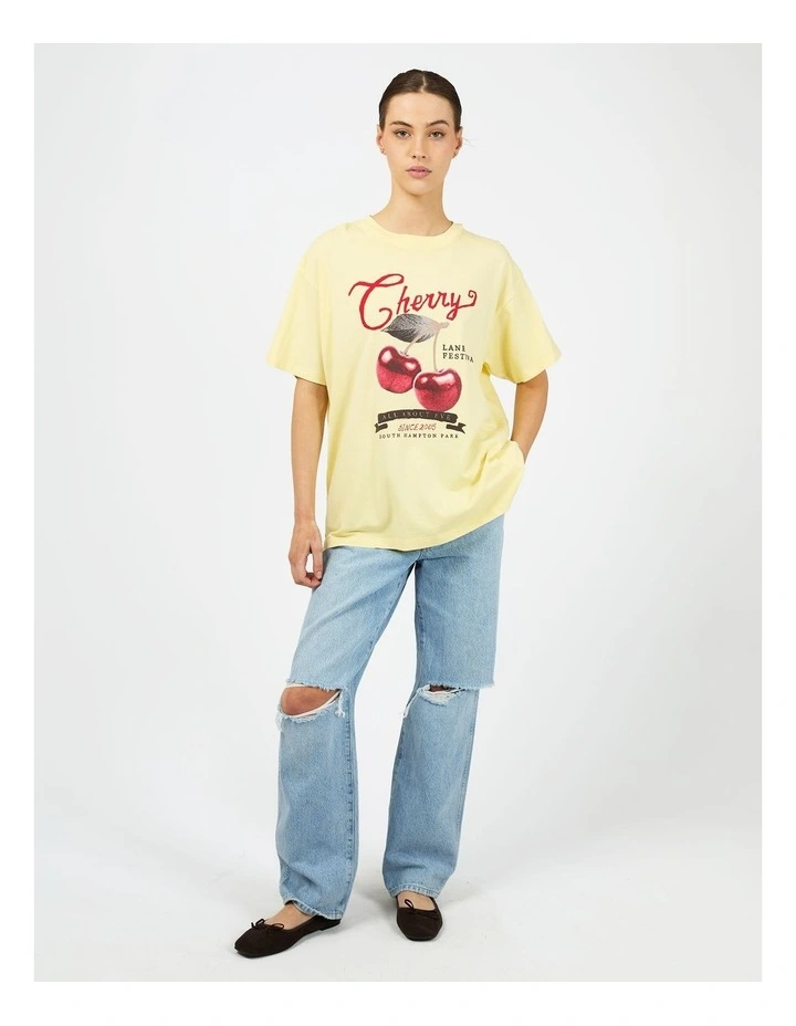 Pippa Relaxed 6476198 Tee in Yellow image 5