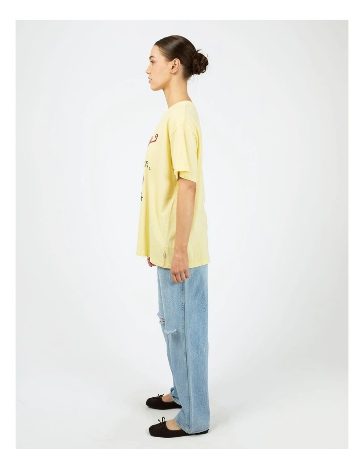 Pippa Relaxed 6476198 Tee in Yellow image 6