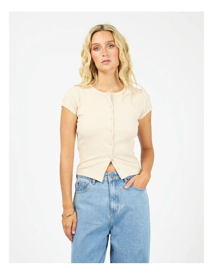 Bailey Knit 6476163 Top in Bone image 1