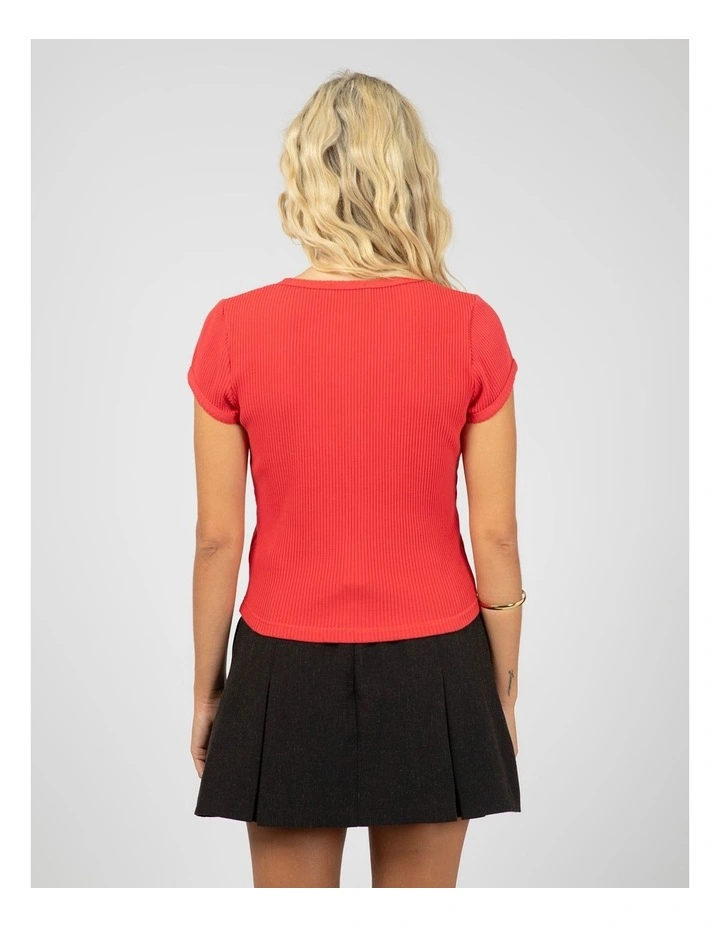 Bailey Knit Top 6476163 in Berry image 2