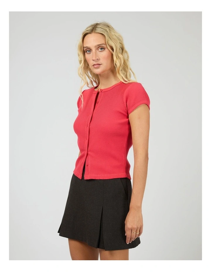 Bailey Knit Top 6476163 in Berry image 4