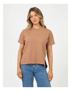 All About Eve Aae Washed Tee Fashion Item T/Shirt 64X5008.Cinn/ Cinnamon