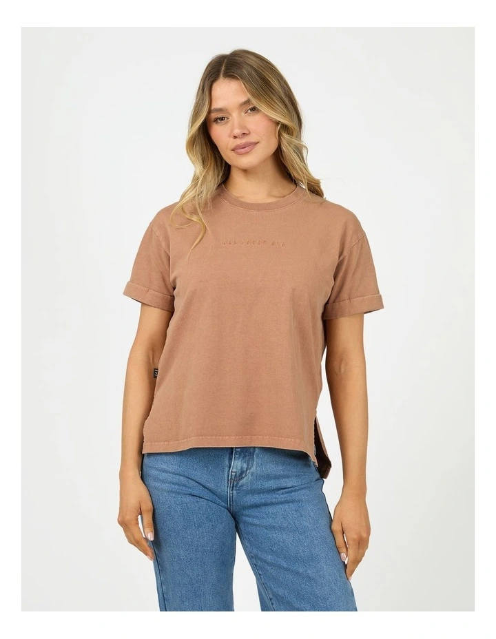All About Eve Aae Washed Tee Fashion Item T/Shirt 64X5008.Cinn/ Cinnamon image 1