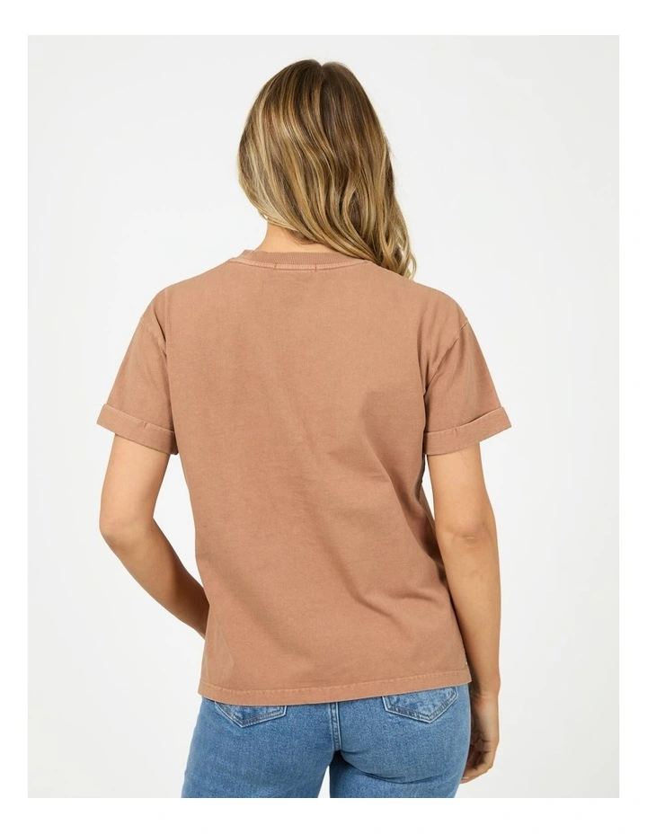 All About Eve Aae Washed Tee Fashion Item T/Shirt 64X5008.Cinn/ Cinnamon image 2