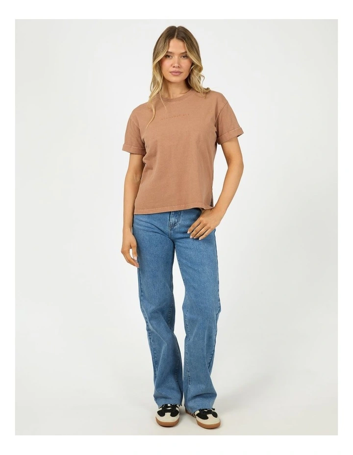 All About Eve Aae Washed Tee Fashion Item T/Shirt 64X5008.Cinn/ Cinnamon image 3