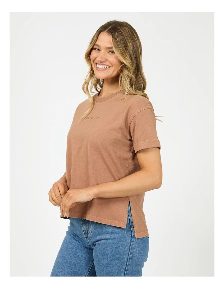 All About Eve Aae Washed Tee Fashion Item T/Shirt 64X5008.Cinn/ Cinnamon image 4