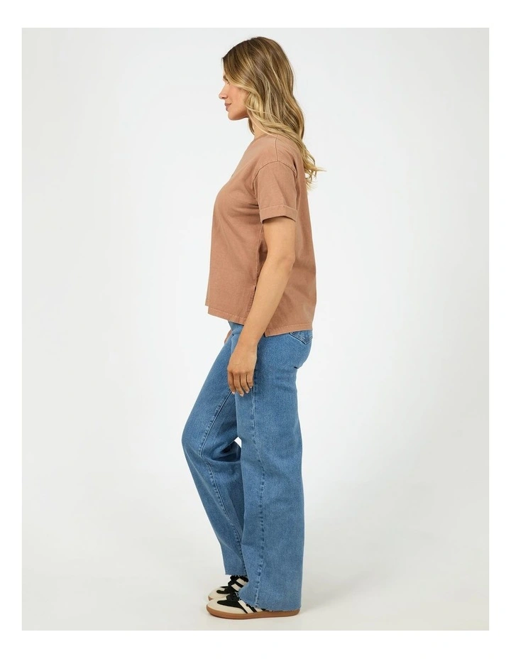 All About Eve Aae Washed Tee Fashion Item T/Shirt 64X5008.Cinn/ Cinnamon image 6