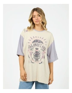 Moondust Oversized Tee in Cream