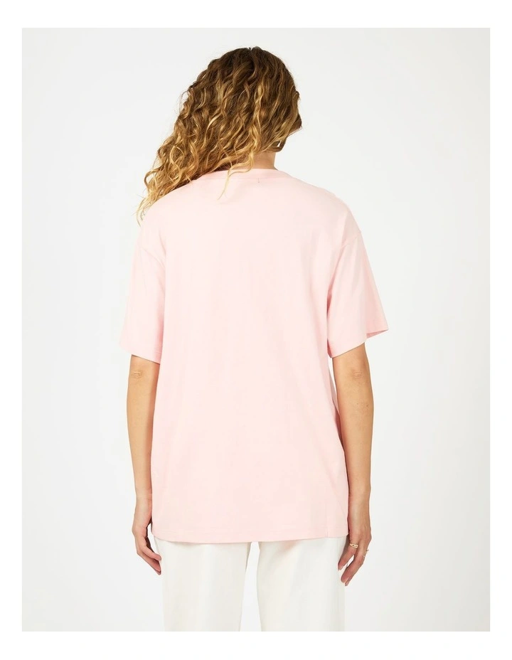 Retro Relaxed Tee in Pink image 2