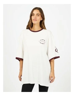 Motion Oversized Tee in White