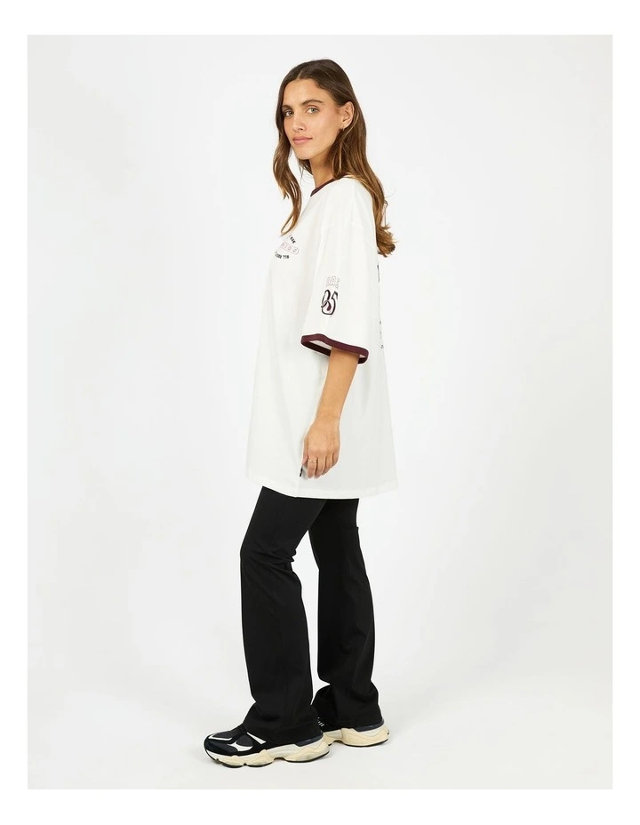 Motion Oversized Tee in White image 6