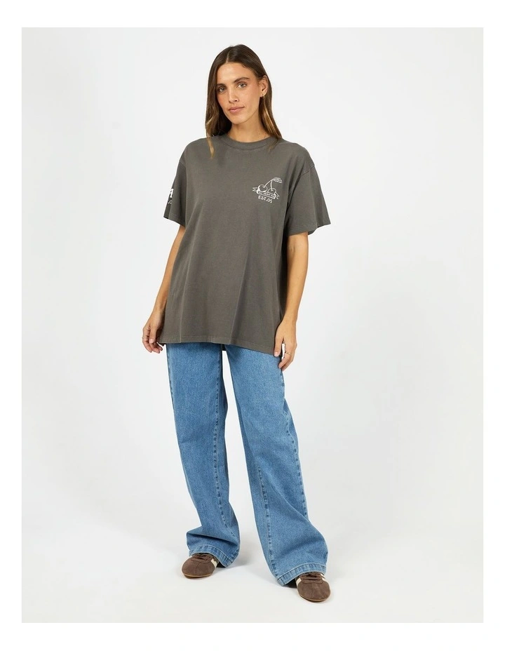 Cherry Pie Relaxed Tee in Grey image 5