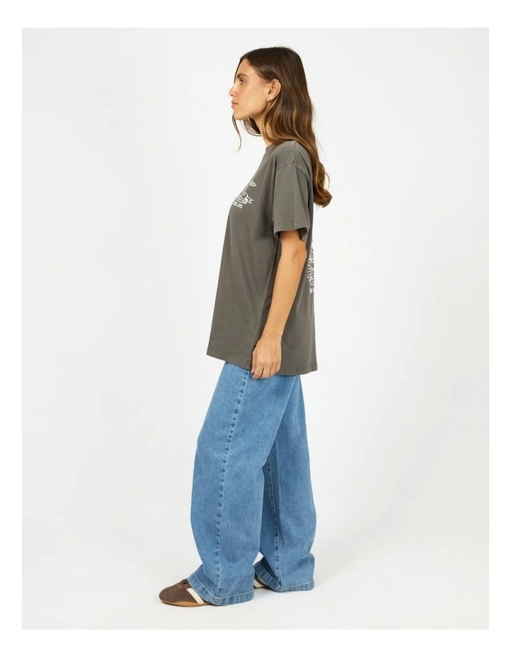 Cherry Pie Relaxed Tee in Grey image 6