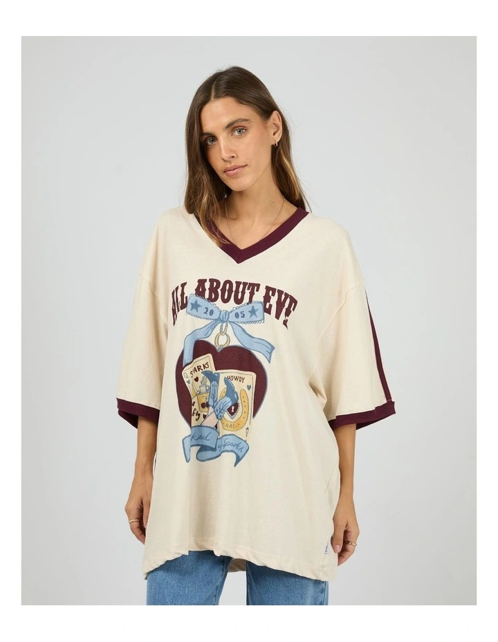 Sparks Oversized V-Neck Tee image 1