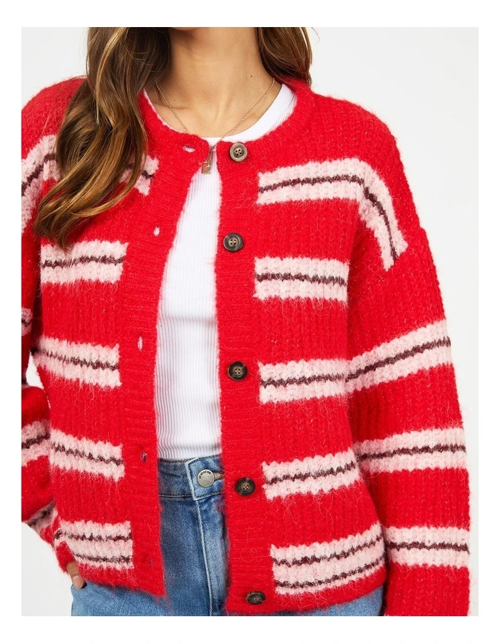 Livia Cardigan in Red image 4