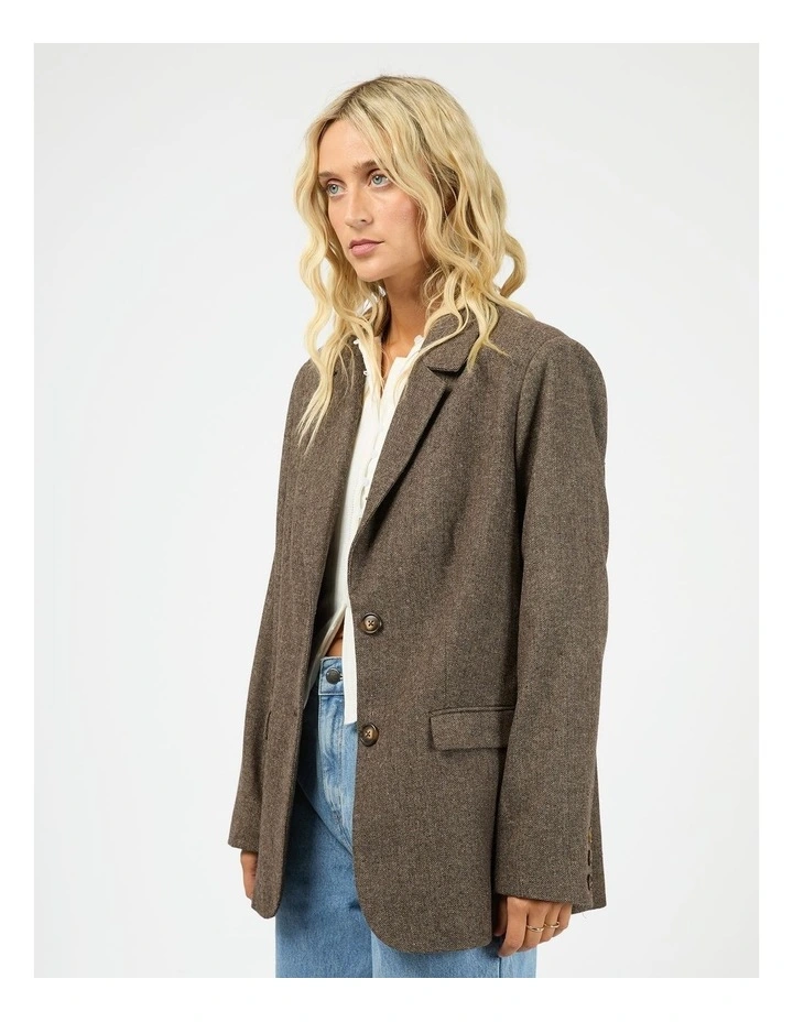 Elodie Blazer in Brown image 4