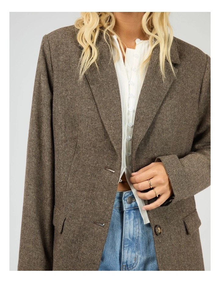 Elodie Blazer in Brown image 5