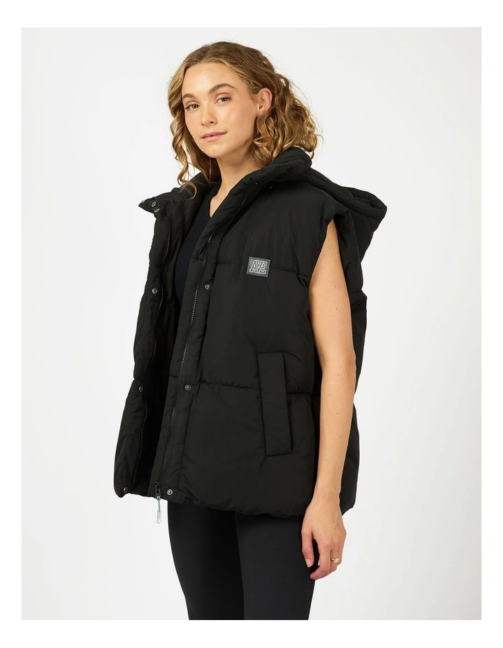 Elevate Puffer Vest in Black image 3