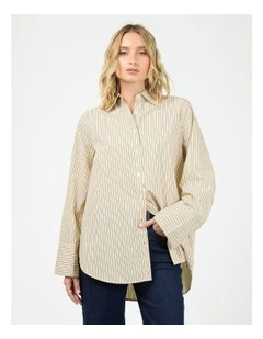 Nara Stripe Shirt in Yellow