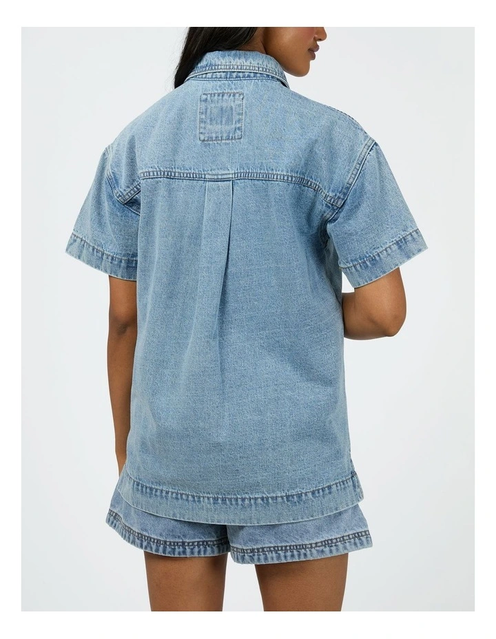 Simi Denim Shirt in Blue image 2