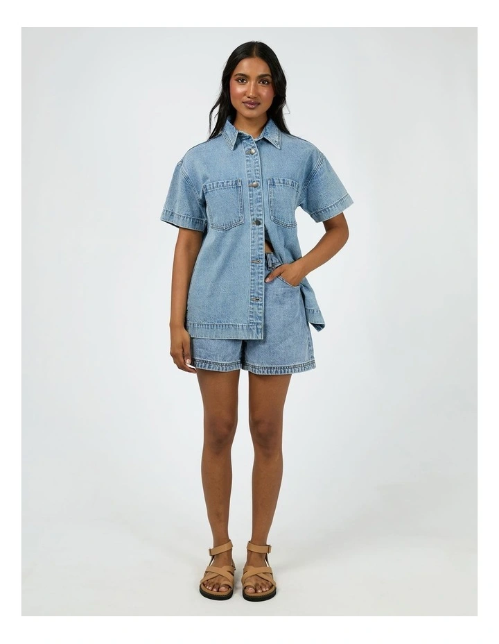 Simi Denim Shirt in Blue image 4