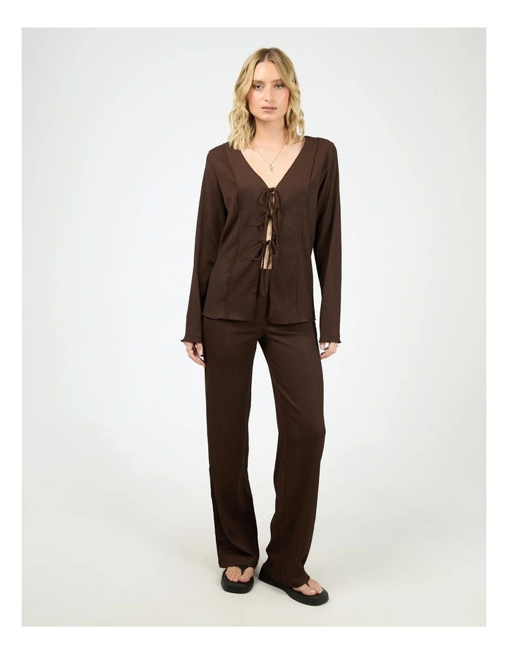 Shania Knit Top in Brown image 5