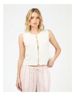 Addie Knit Top in Cream