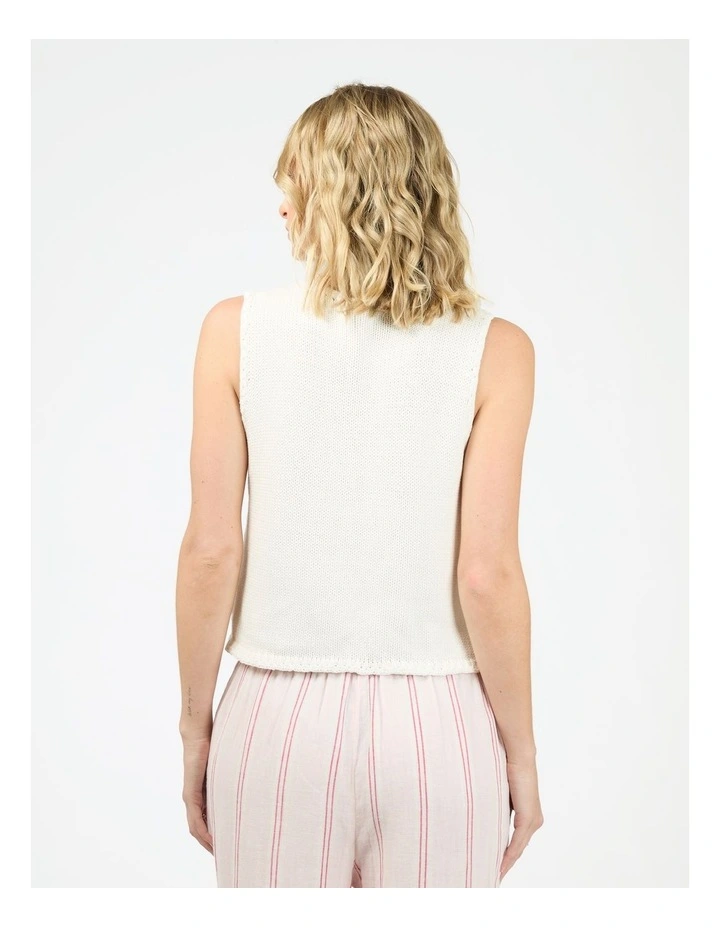 Addie Knit Top in Cream image 2