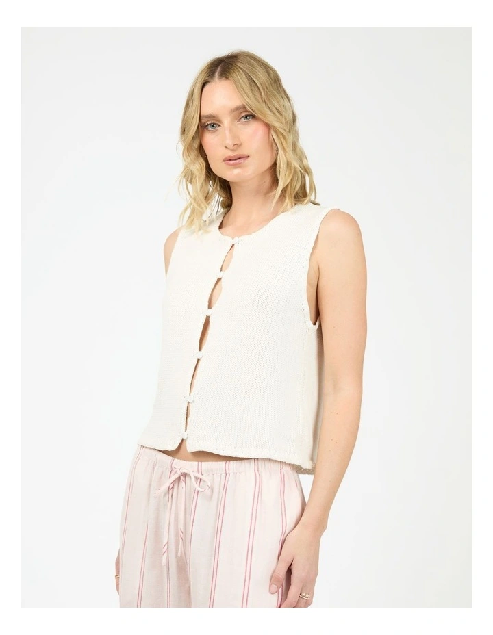 Addie Knit Top in Cream image 3