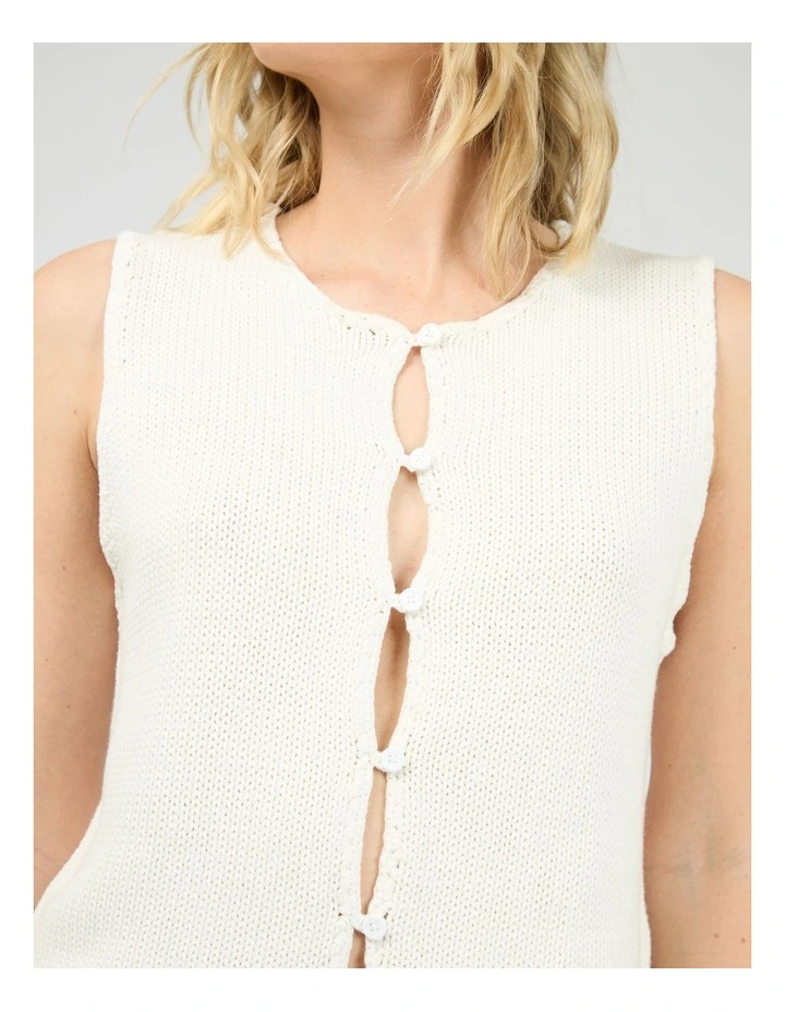 Addie Knit Top in Cream image 4