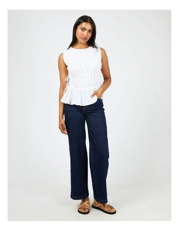 Lou Tie Top in White image 5