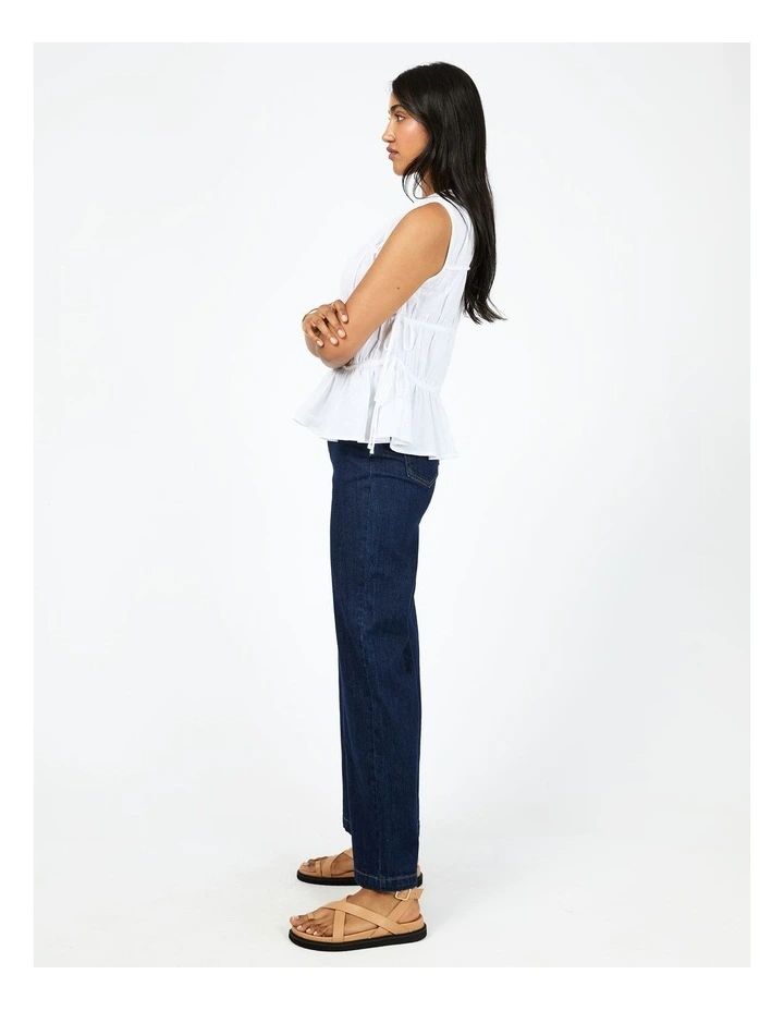 Lou Tie Top in White image 7